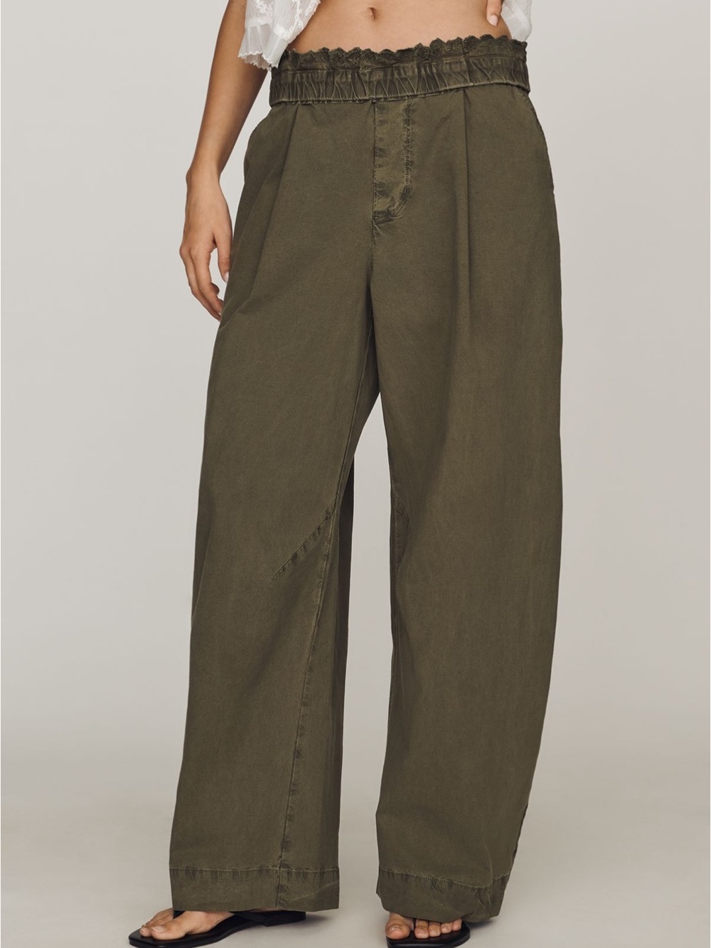 Anthropologie Vintage Foldover Pants